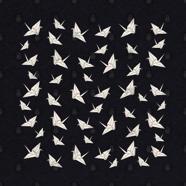 Paper Cranes Pattern by valentinahramov
